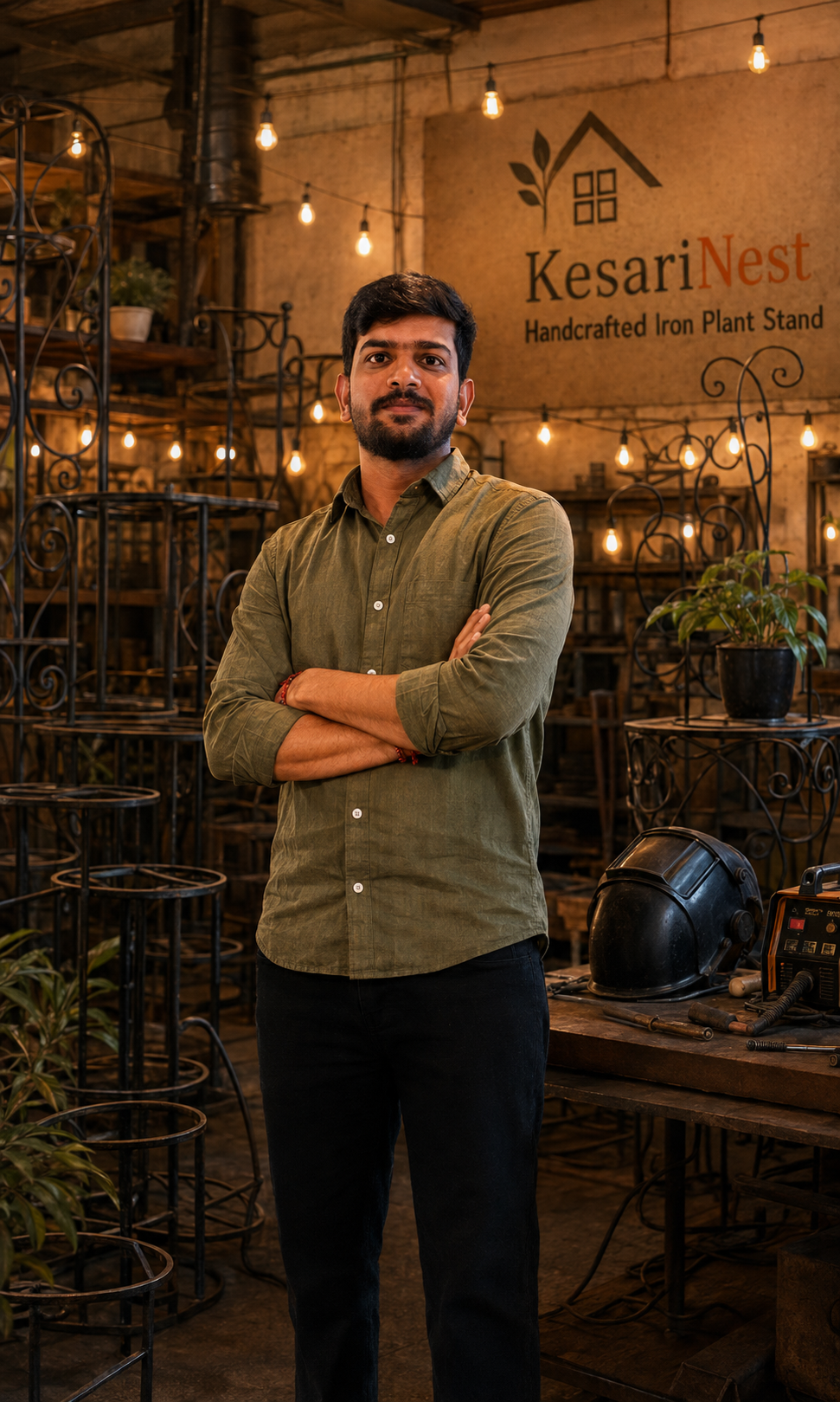 Ashish Jangid, Founder & CEO of KesariNest, in the workshop