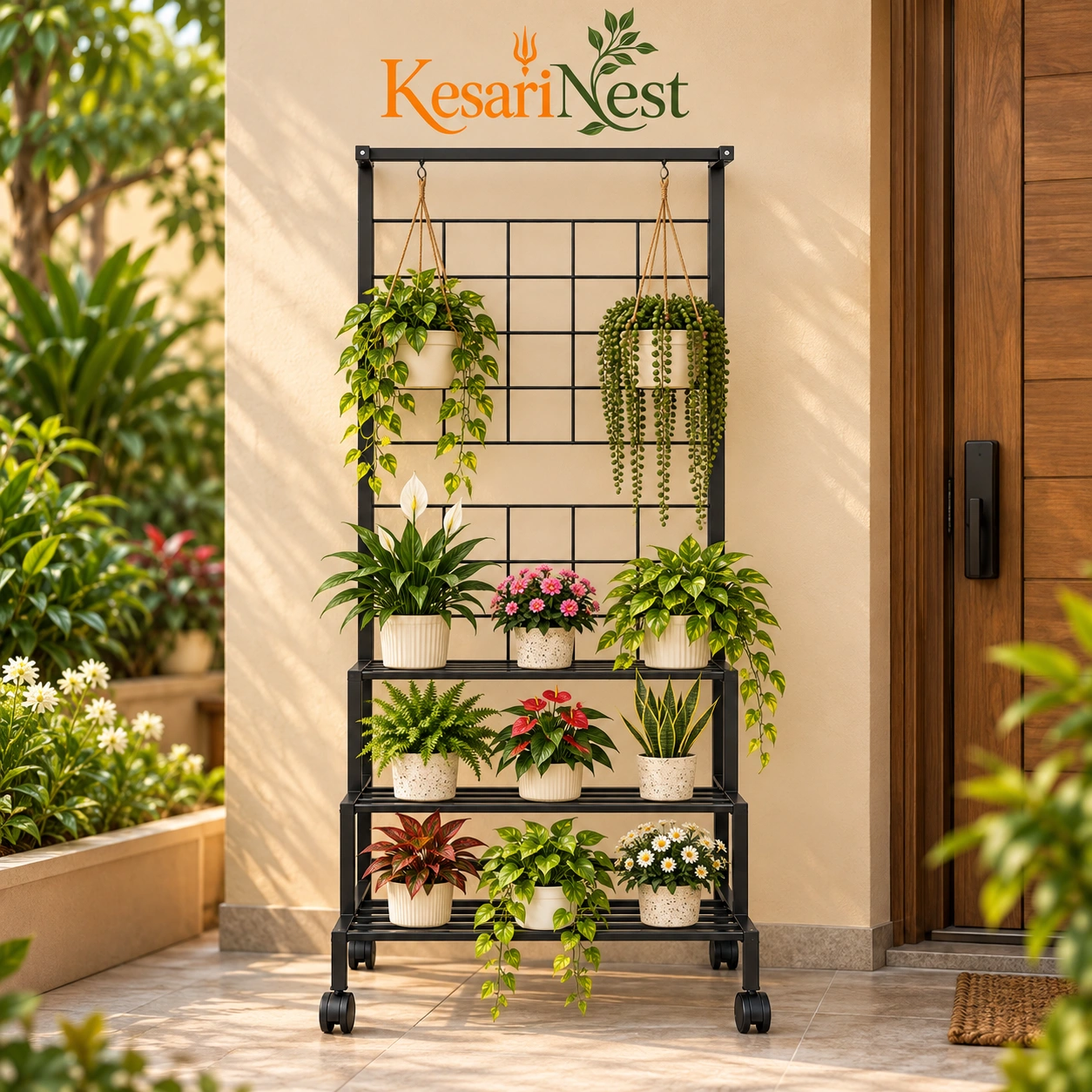 4-Tier Plant Stand with Wheels — slide 6