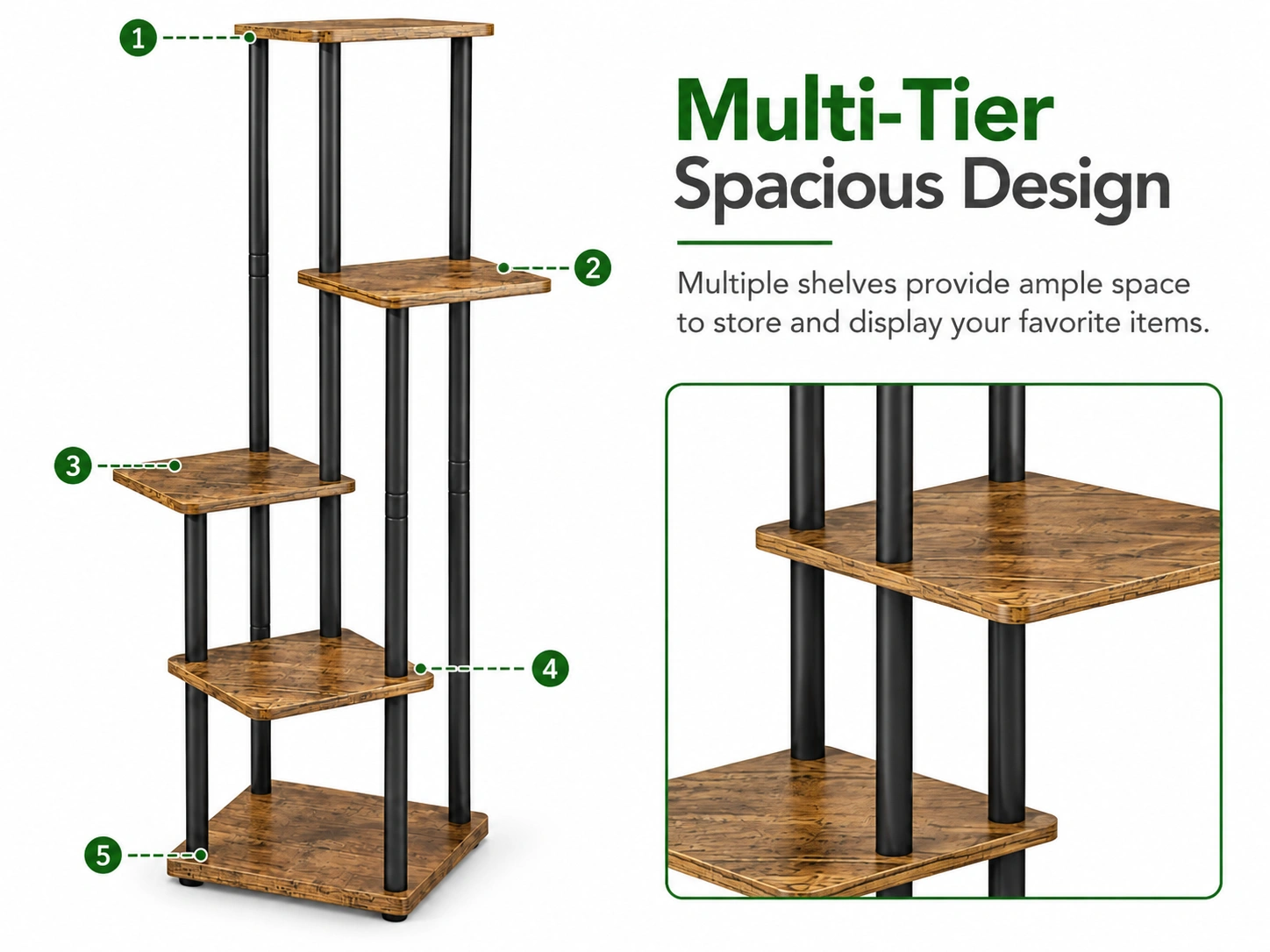 Multi-Tier Spacious Design