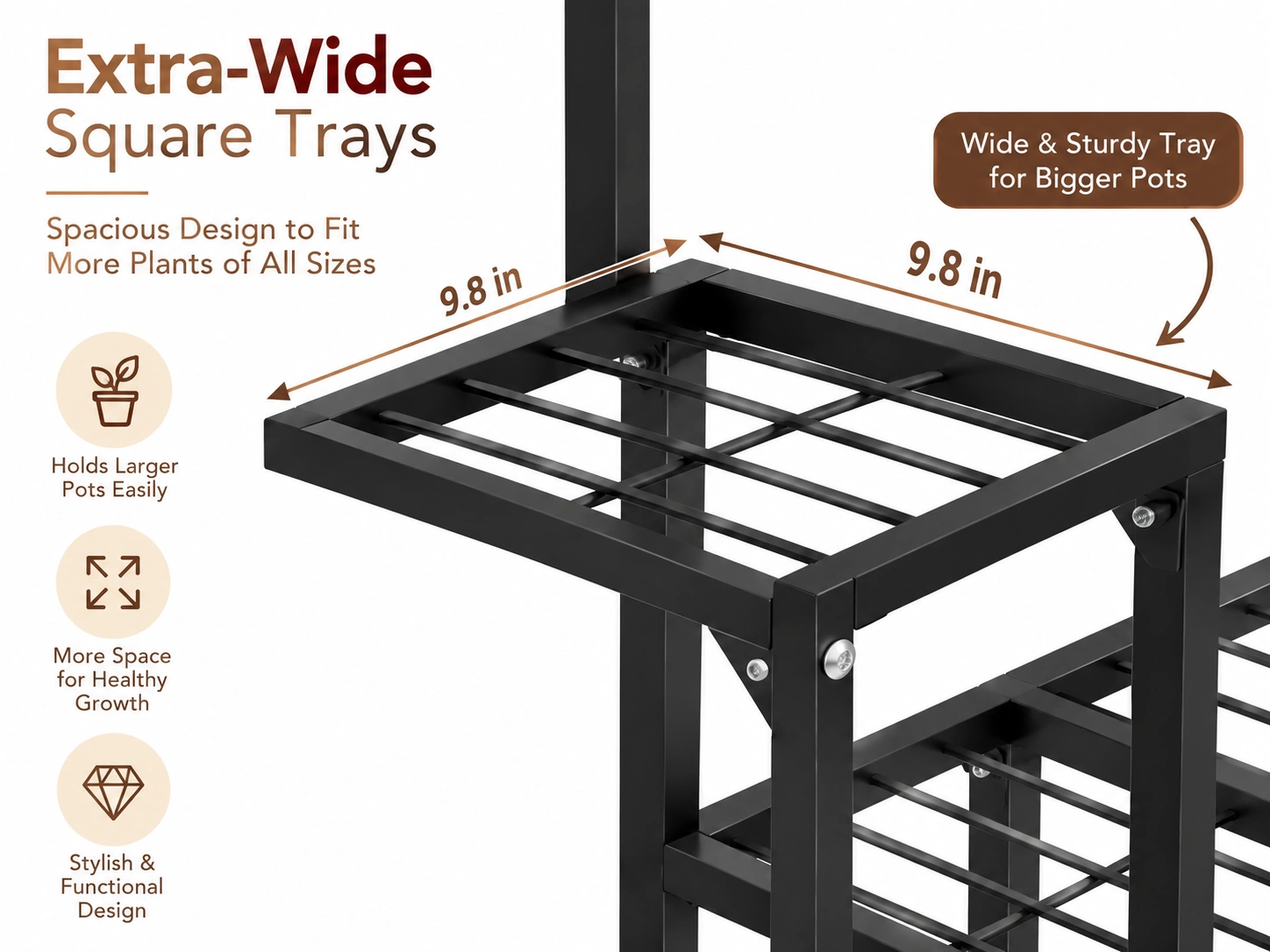 Extra-Wide Square Trays
