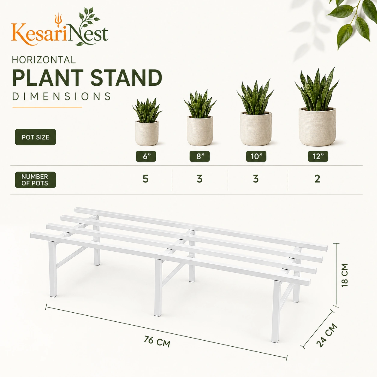 Heavy Duty Balcony Planter Stand