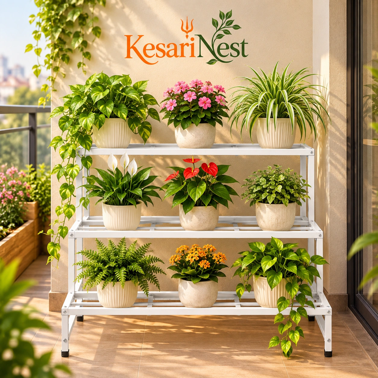 3-Tier Heavy Duty Metal Plant Stand — slide 5