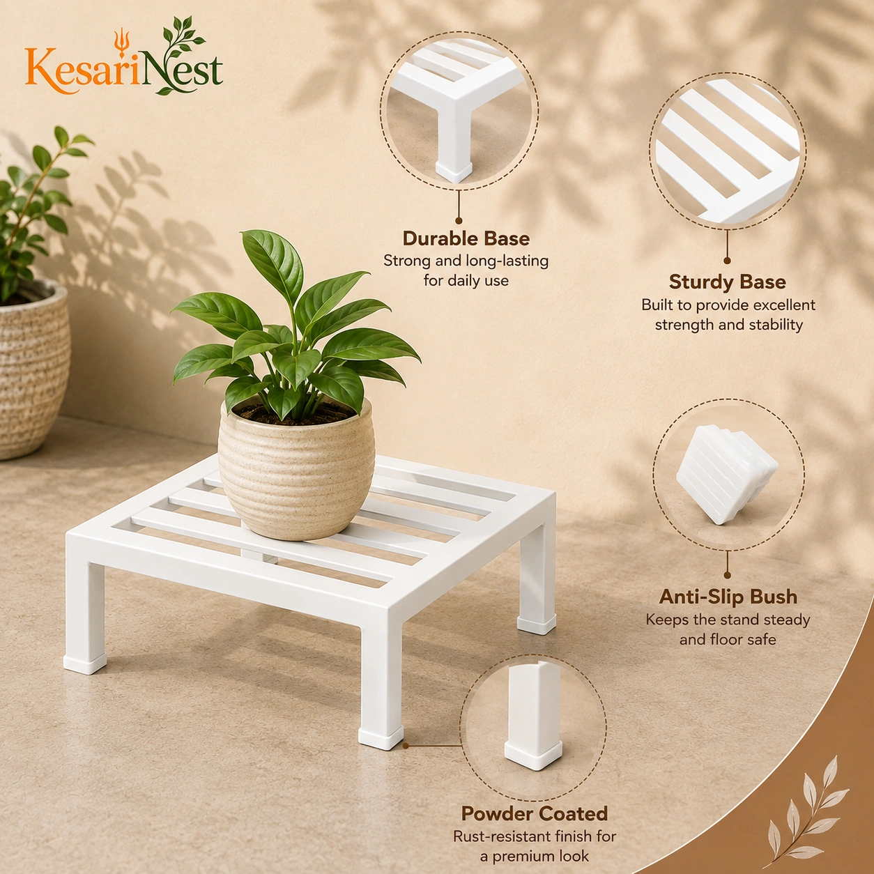 Heavy Duty Metal Flower Pot Stand view 3