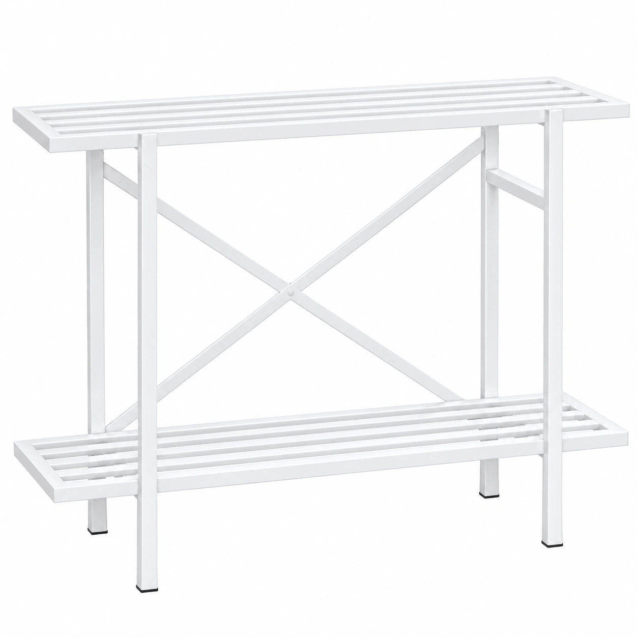 2-Tier Rust-Resistant Metal Plant Stand