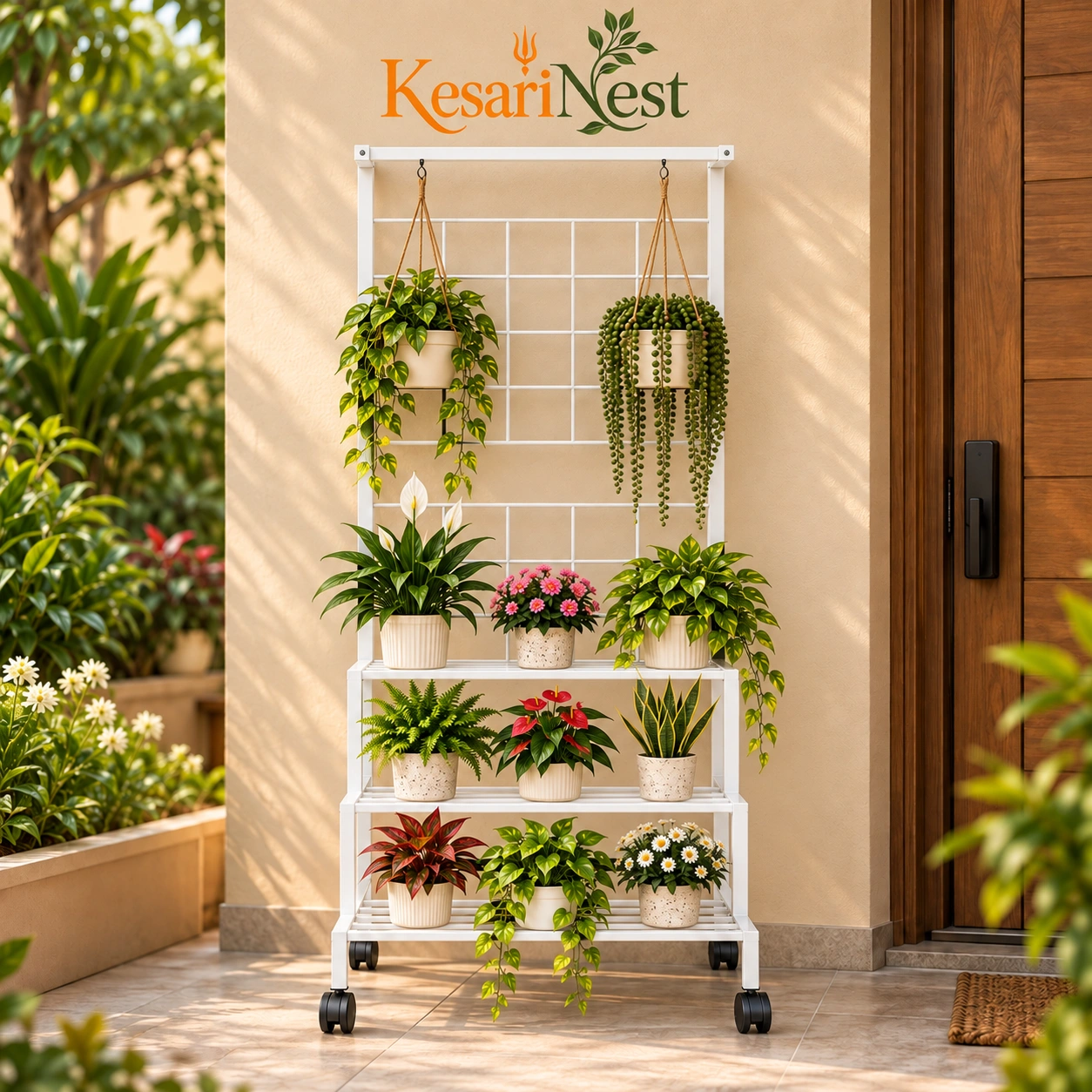4-Tier Plant Stand with Wheels — slide 7
