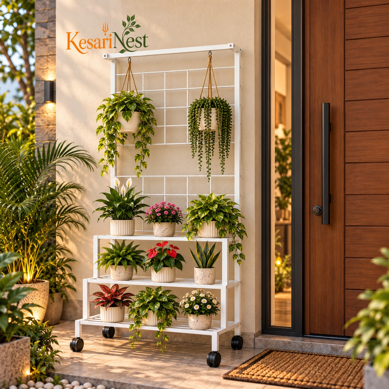 4-Tier Plant Stand with Wheels — slide 5