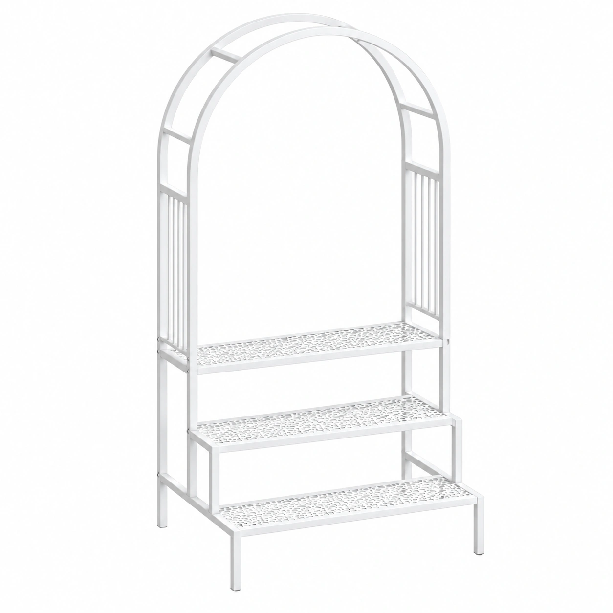 4-Tier Metal Plant Rack for Home & Garden