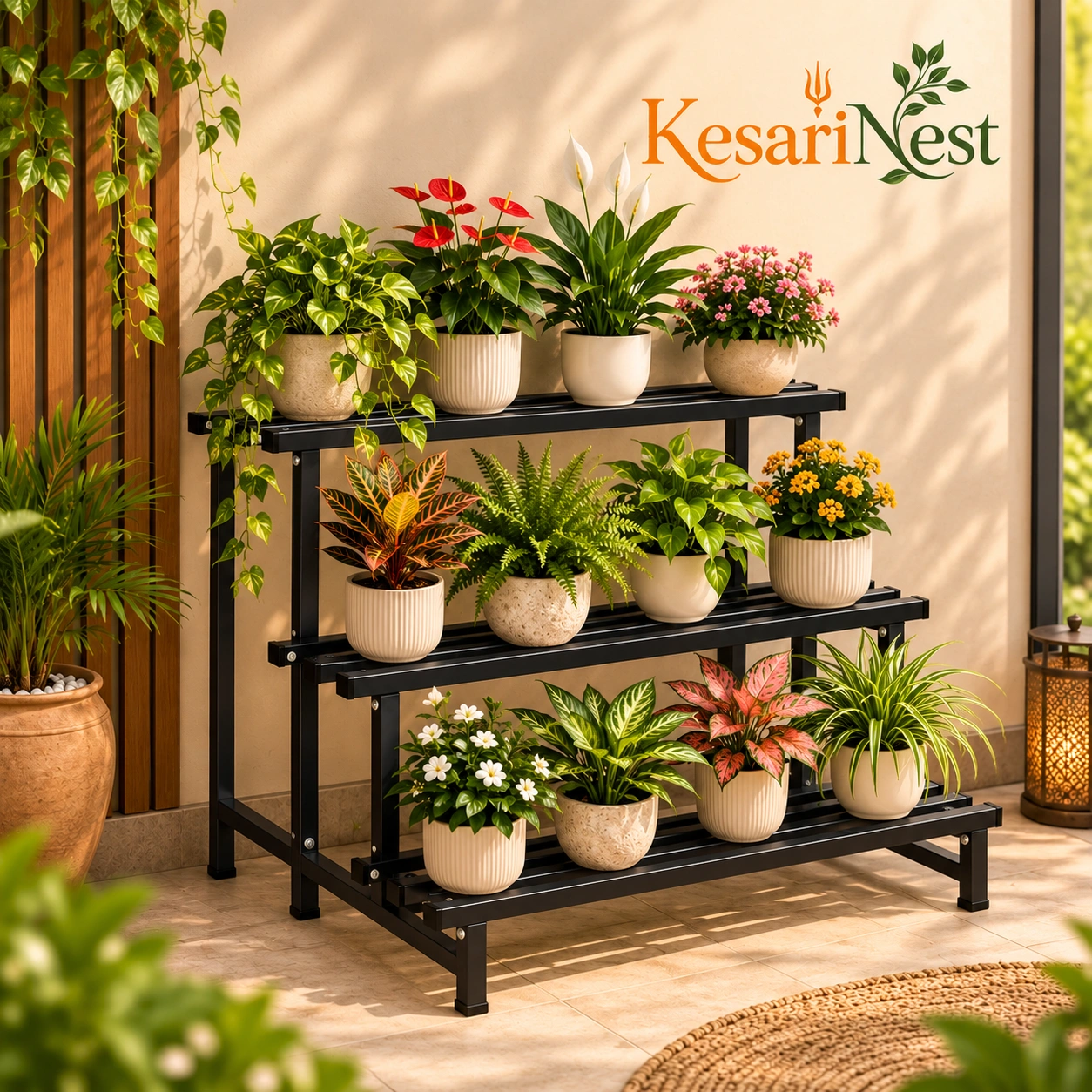 3-Tier Heavy Duty Metal Plant Stand — slide 6