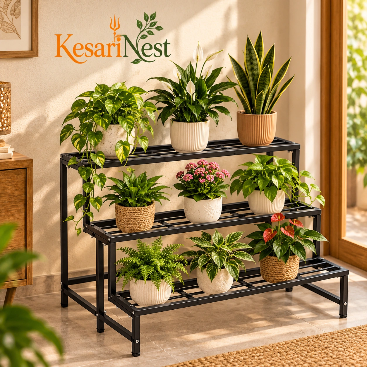 3-Tier Heavy Duty Metal Plant Stand — slide 4