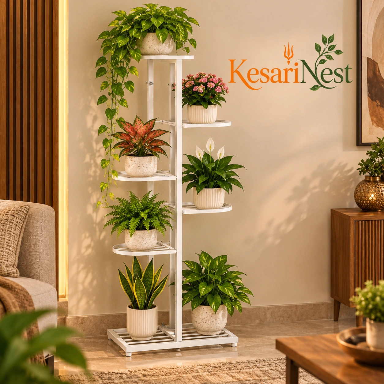 7-Tier Multi-Level Metal Plant Stand — slide 7