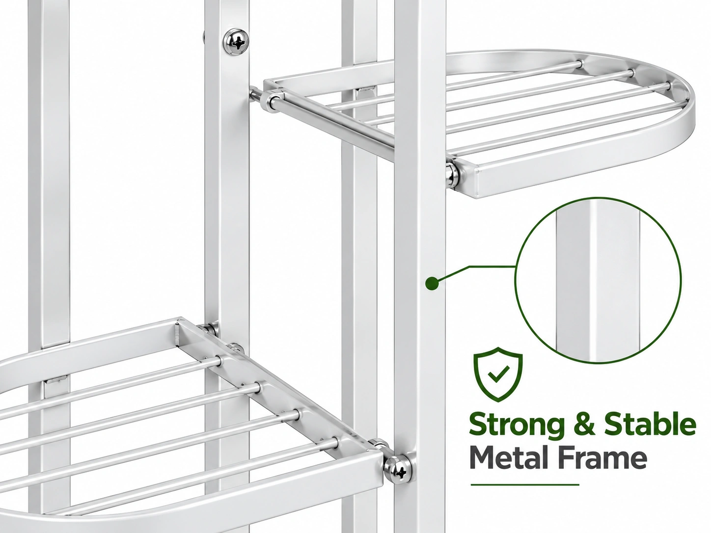 Strong & Stable Metal Frame