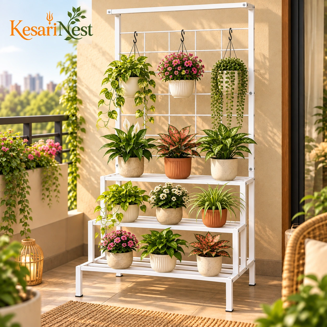 4-Tier Flower Pot Rack for Home & Balcony — slide 3