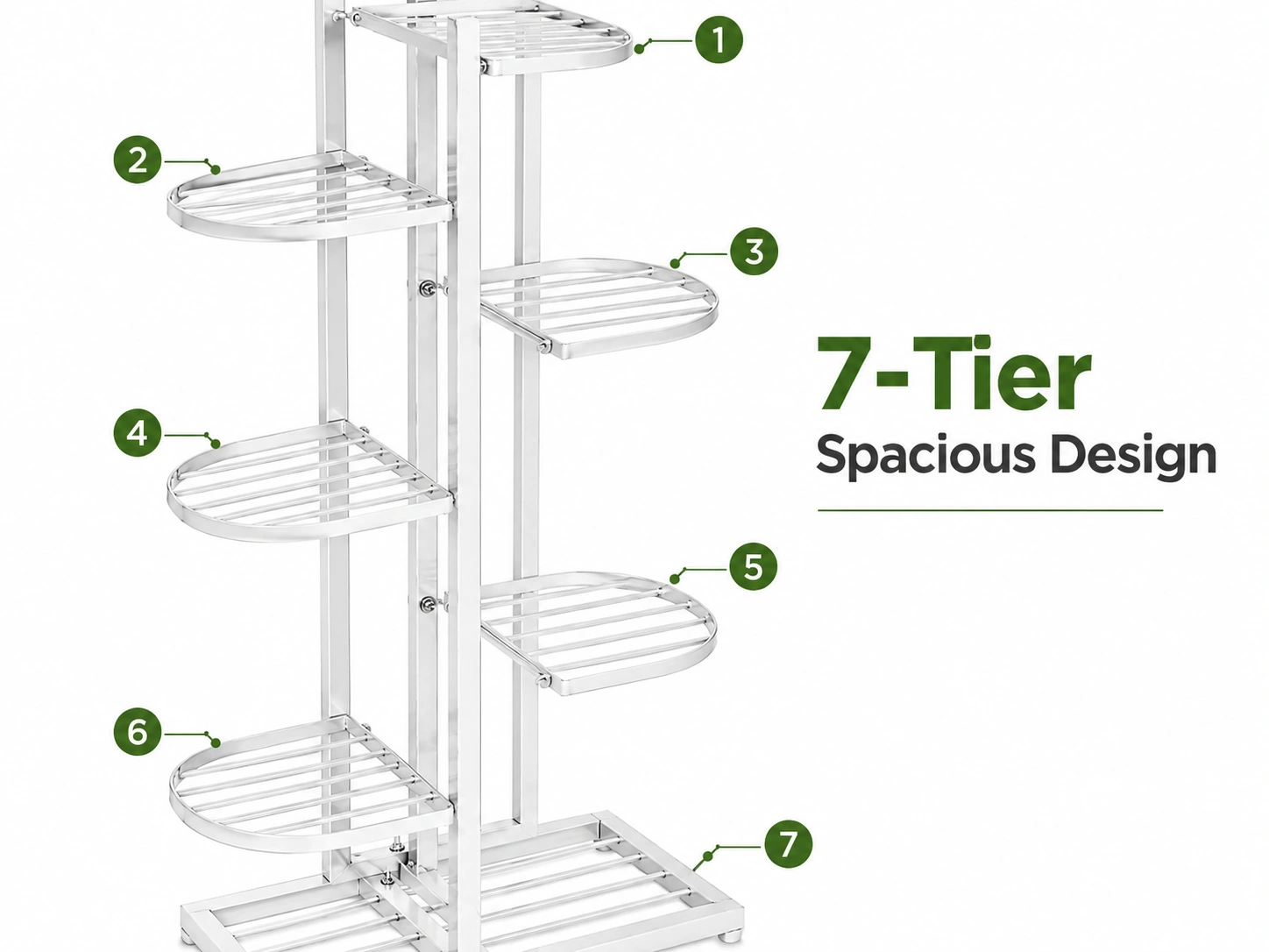7-Tier Spacious Design