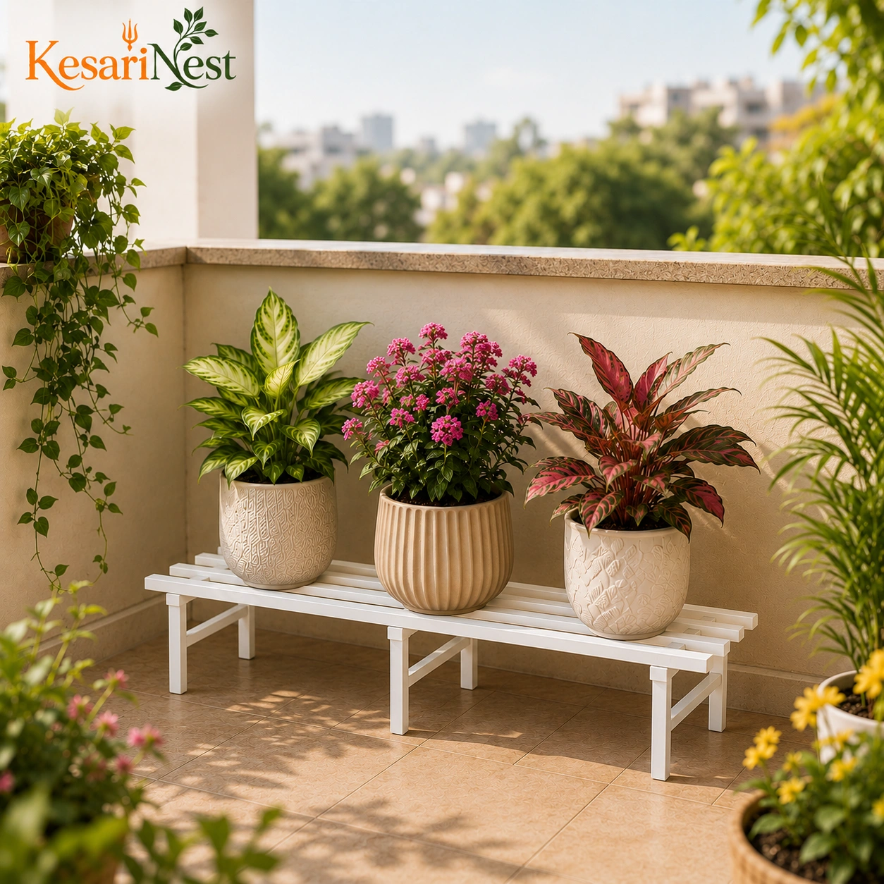 Heavy Duty Balcony Planter Stand view 7