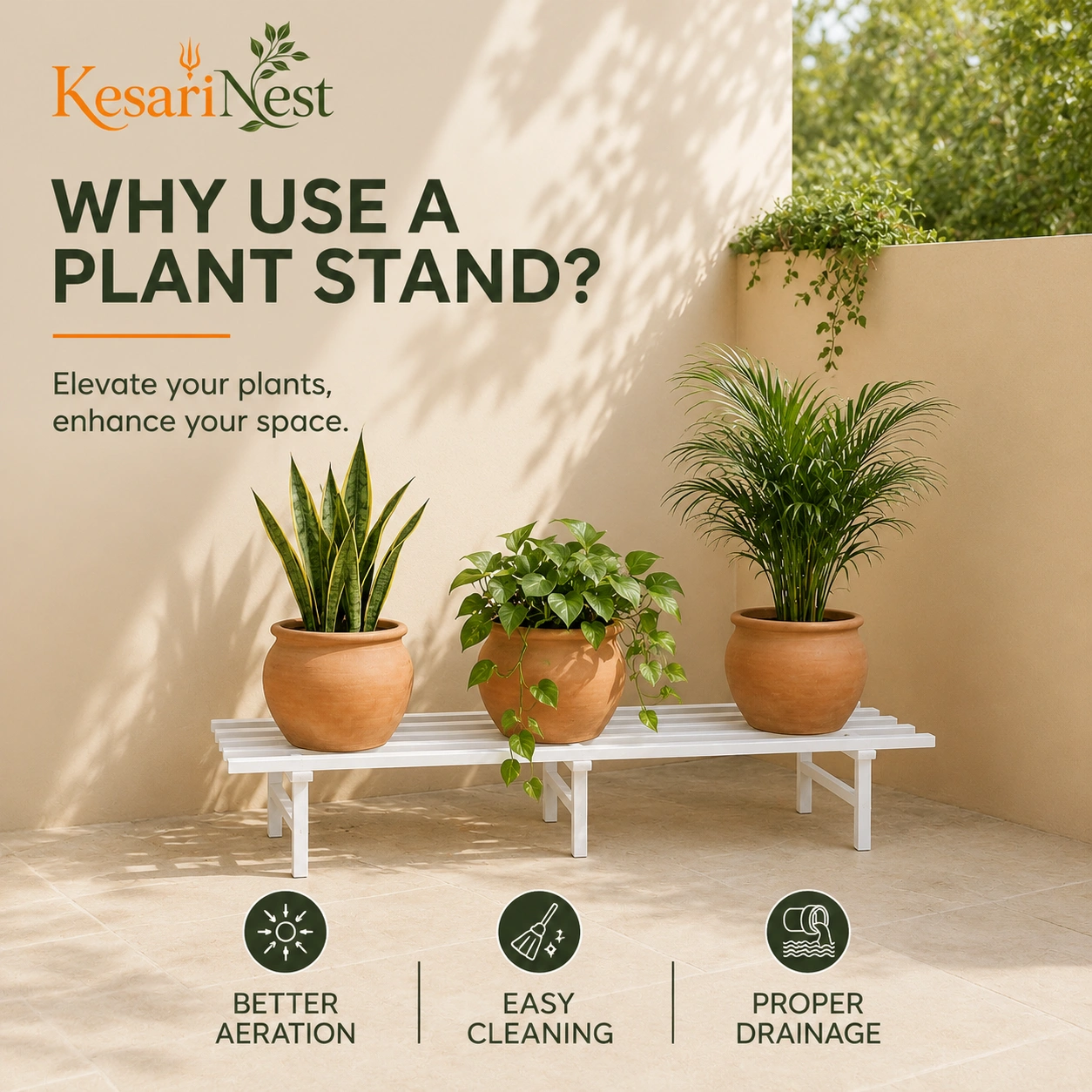 Heavy Duty Balcony Planter Stand view 4