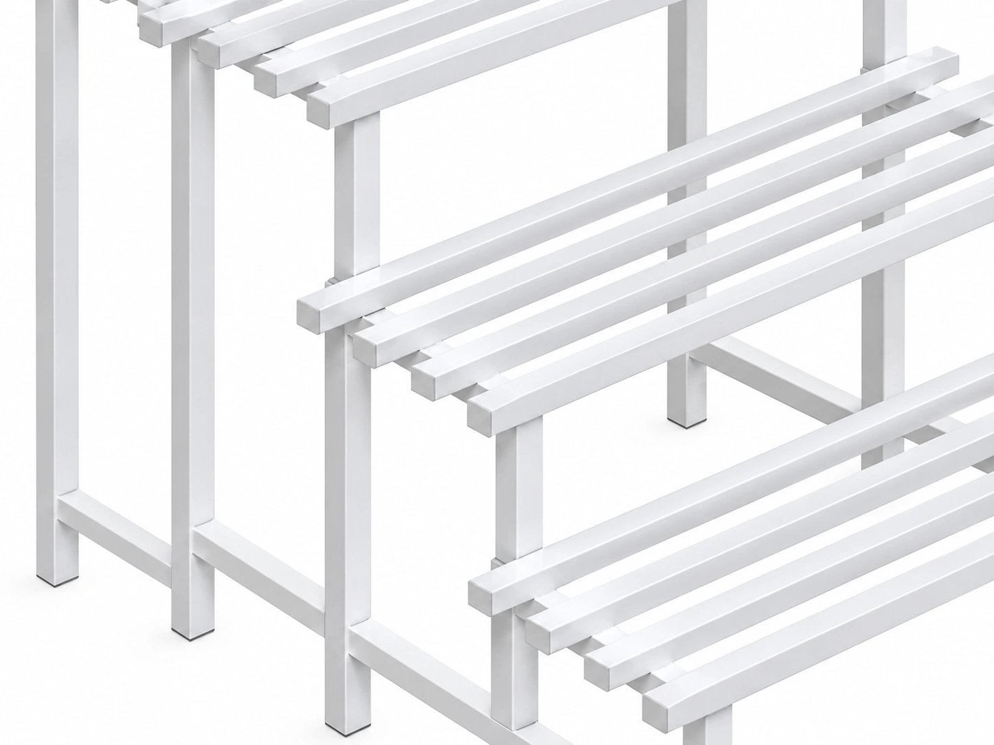 Spacious Slatted Shelves