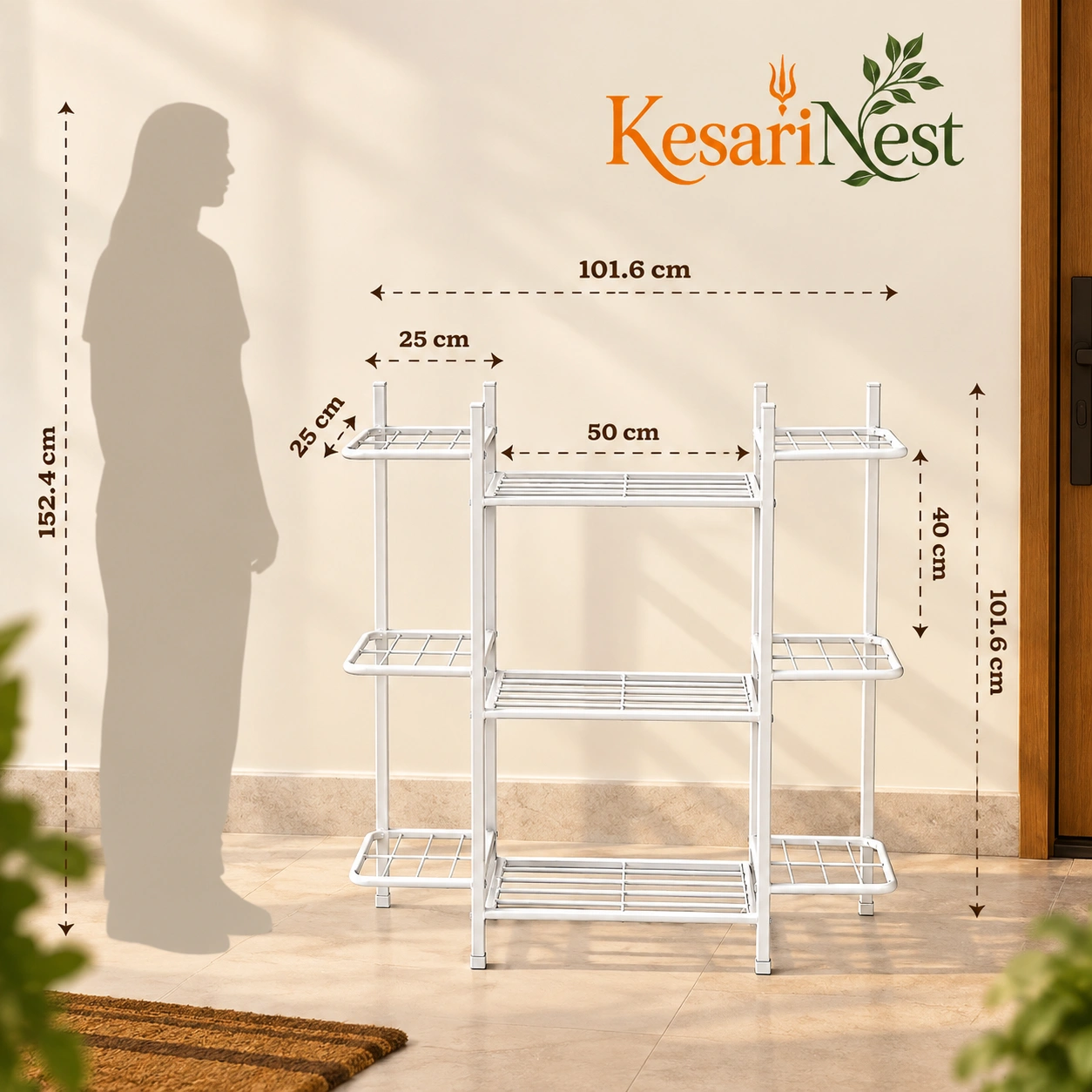 9-Tier Metal Planter Stand for Plants view 7